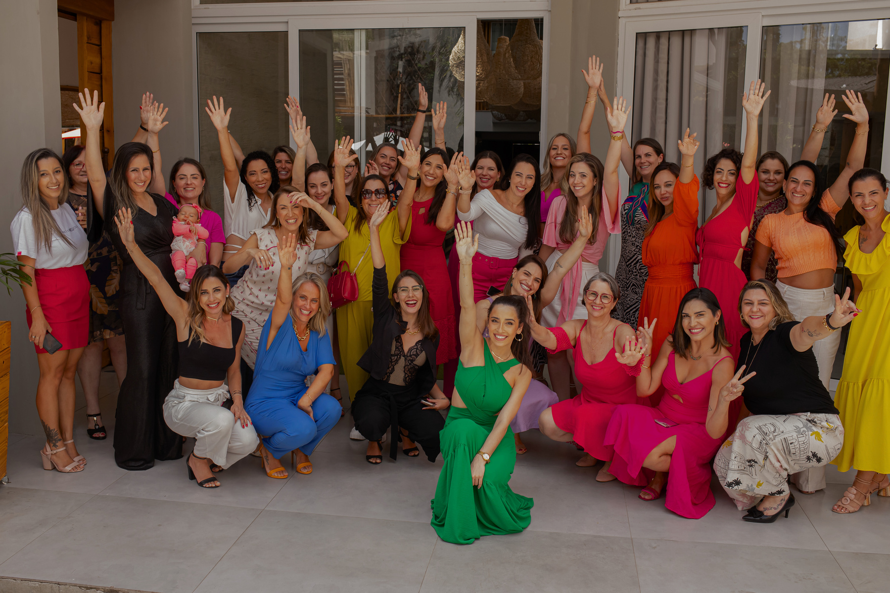 Protagonistas reunidas no evento presencial